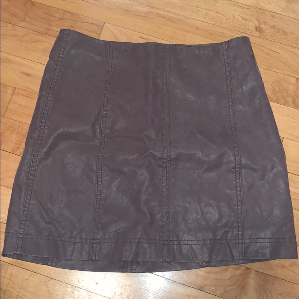 Free People Suede Skirt